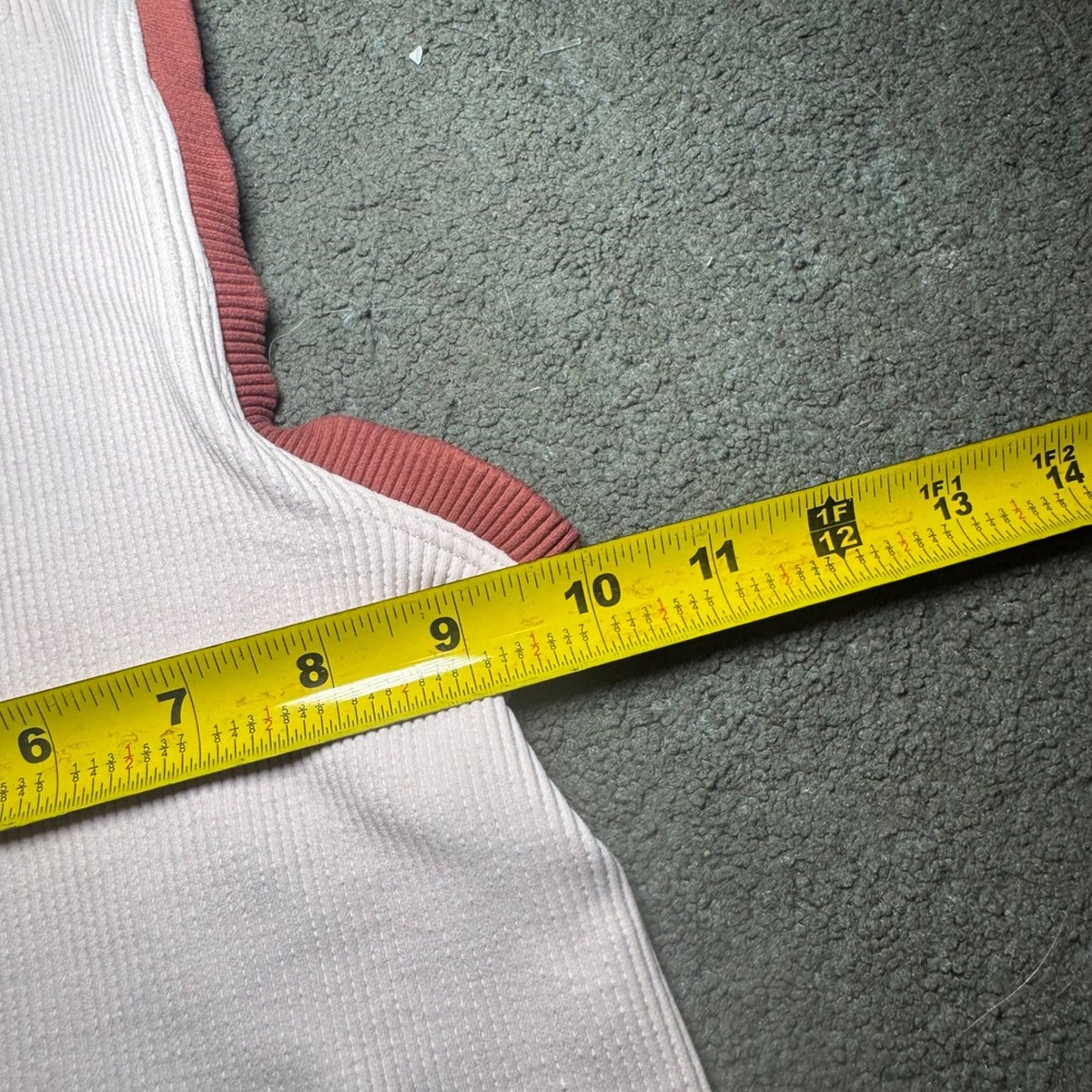 Free People Movement Happiness Runs Tank Top Pink Terracotta Ribbed Racerback - Picture 5 of 6